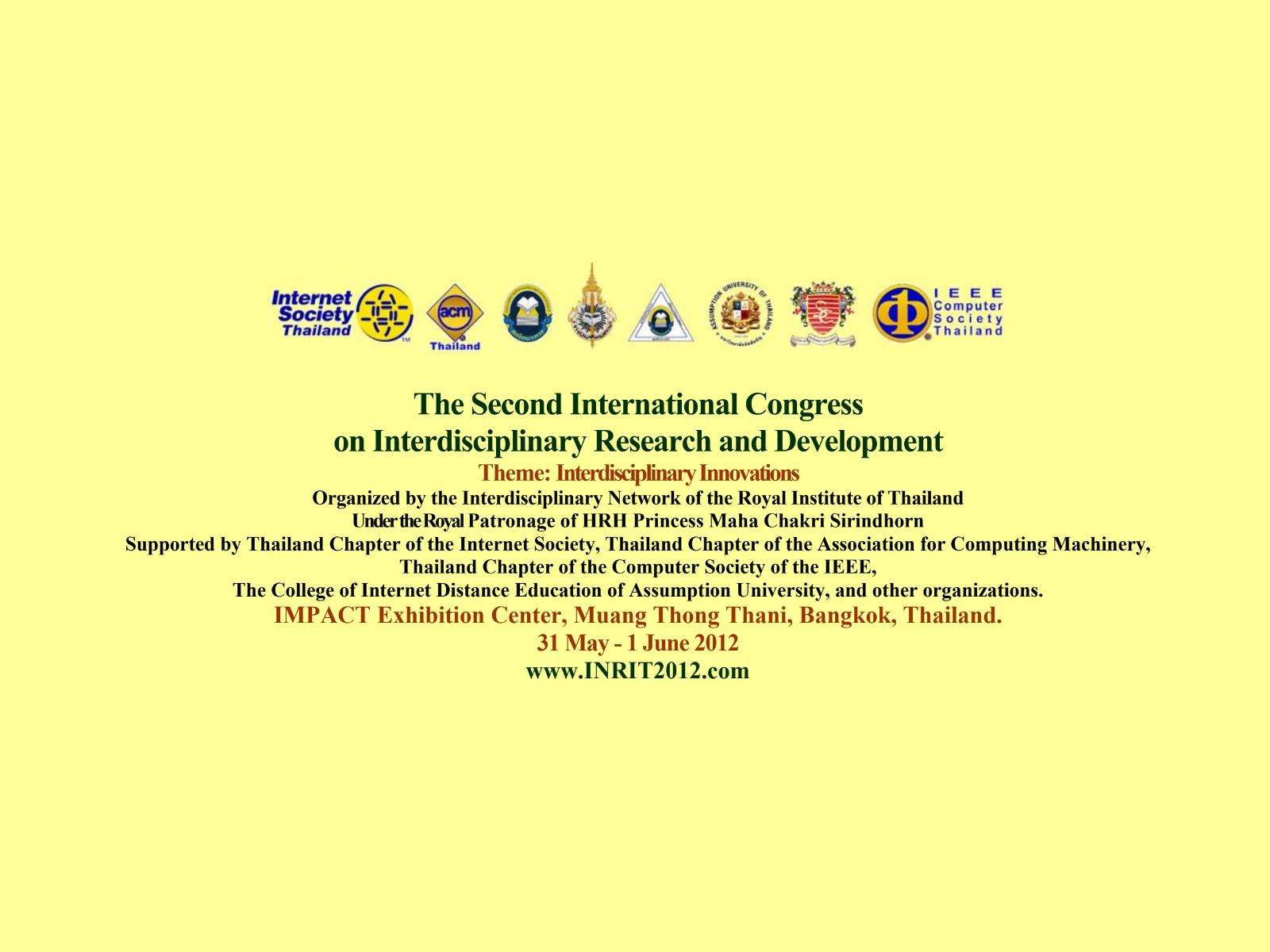 2nd International Congress of Interdisciplinary Research and Development